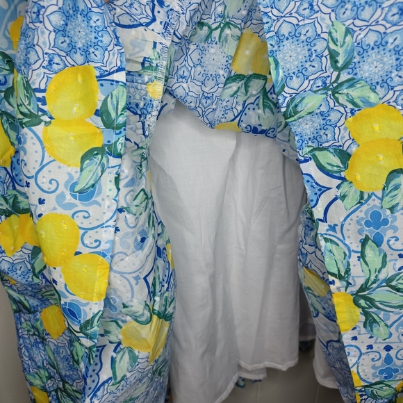 Blue and Yellow Maxi Dress - Picture 9 of 11